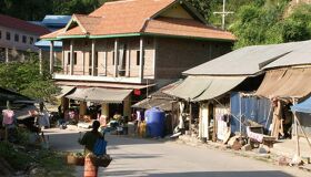 Old Town in Pakbeng, Laos